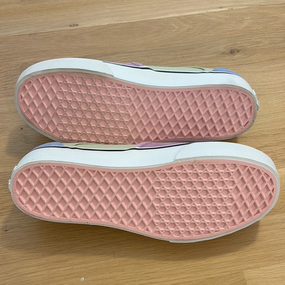 Vans Slip-On Shoes in Purple and Green - Picture 8 of 8